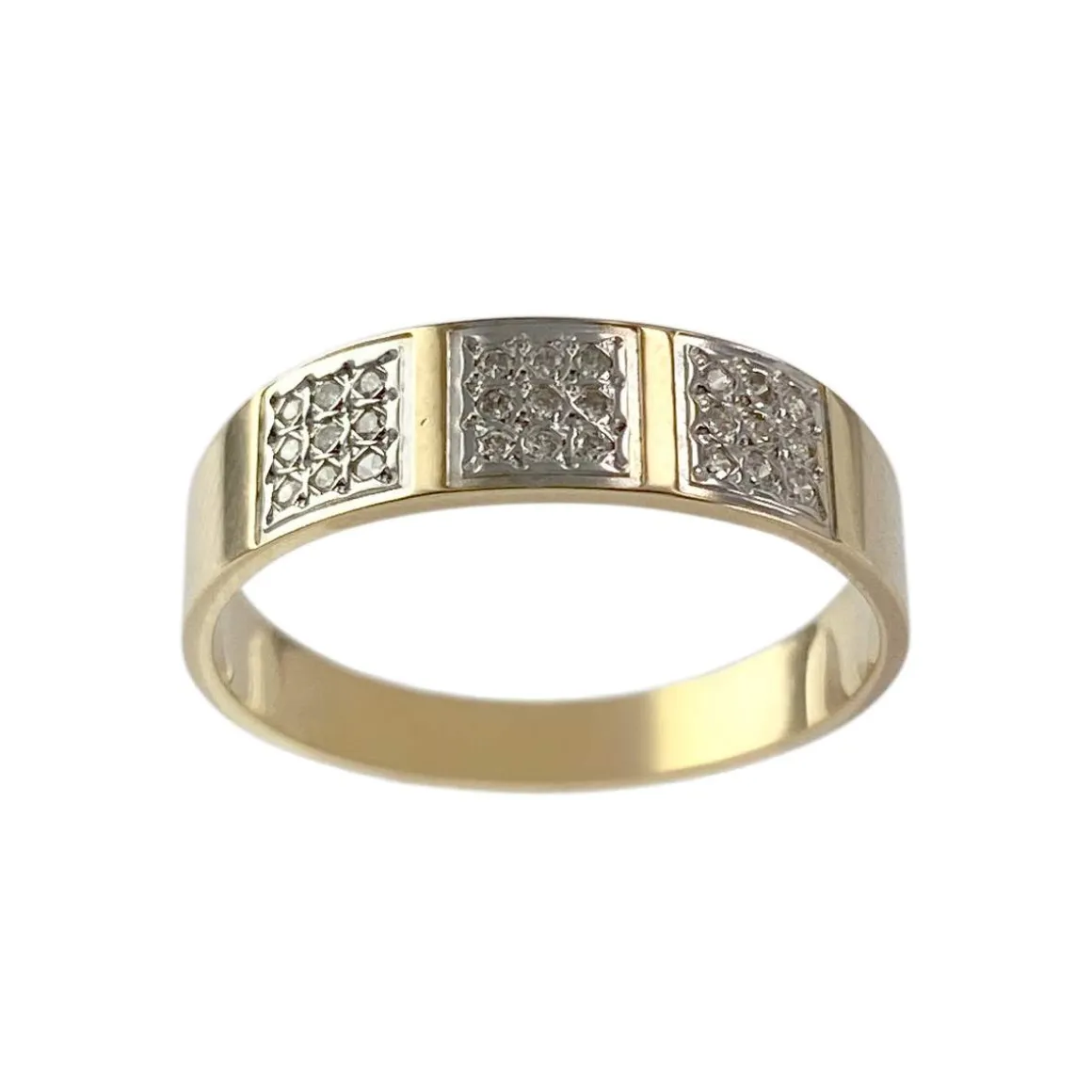 Bague d'occasion or 750 jaune diamant
