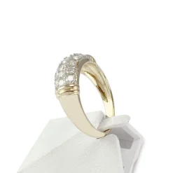 Bague d'occasion or 750 jaune diamants