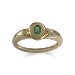 Bague d'occasion or 750 jaune emeraude