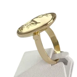Bague d'occasion or 750 jaune gazelle
