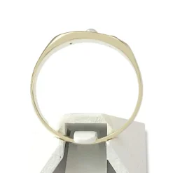 Bague d'occasion or 750 jaune grenat 1/2 perle de culture