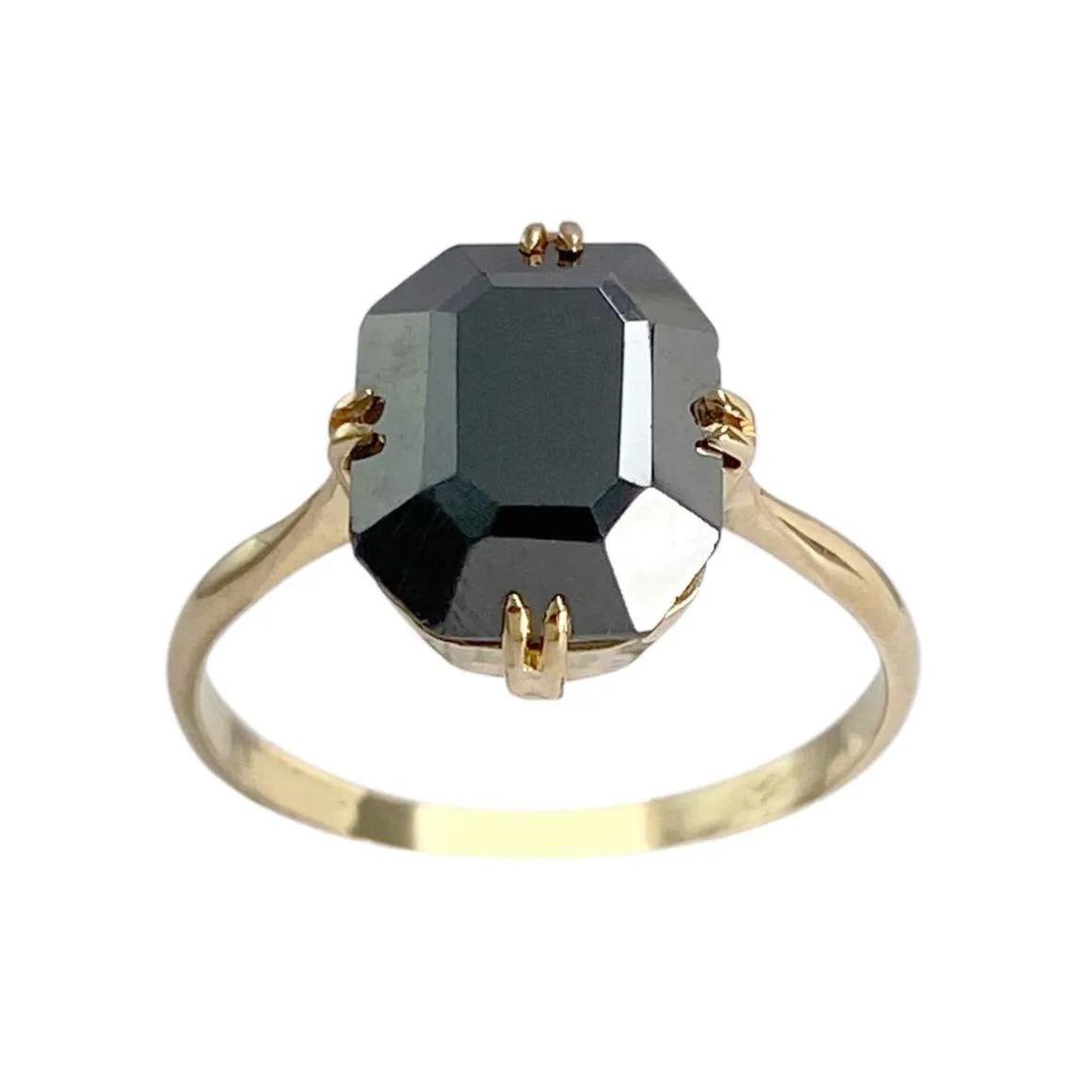 Bague d'occasion or 750 jaune hématite