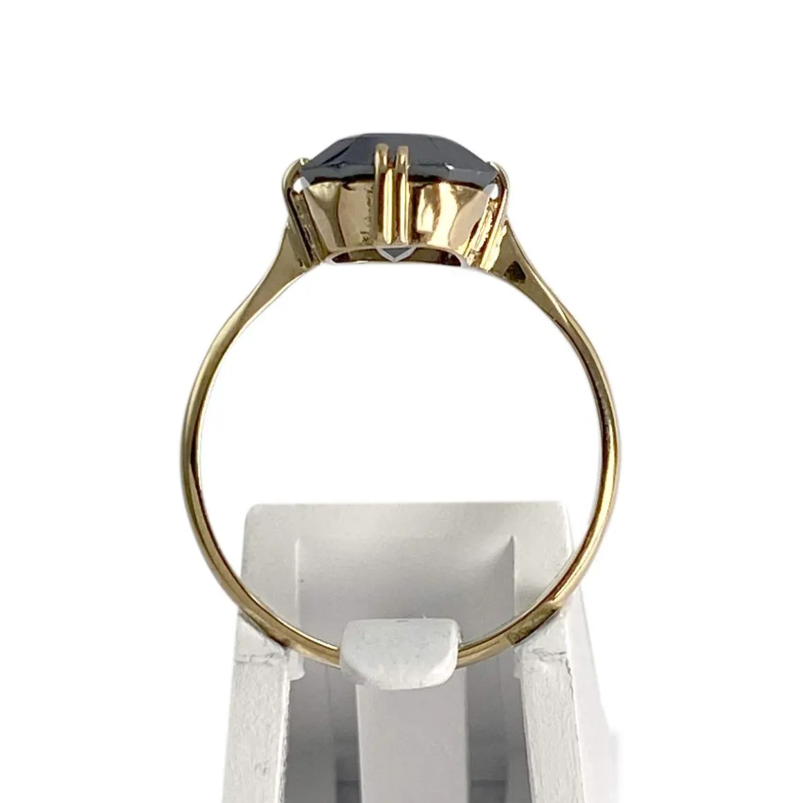 Bague d'occasion or 750 jaune hématite