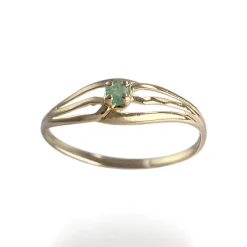 Bague d'occasion or 750 jaune émeraude