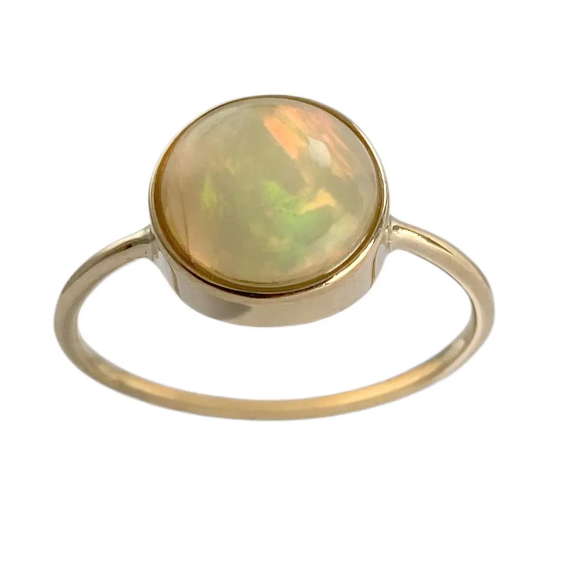Bague d'occasion or 750 jaune opale
