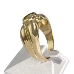 Bague d'occasion or 750 jaune peridot