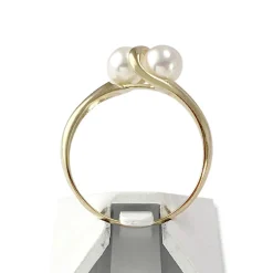 Bague d'occasion or 750 jaune perles de culture
