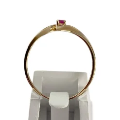 Bague d'occasion or 750 jaune rubis