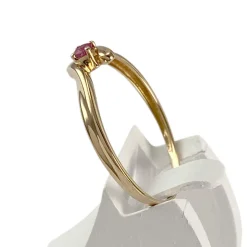 Bague d'occasion or 750 jaune rubis