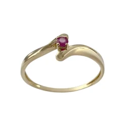 Bague d'occasion or 750 jaune rubis