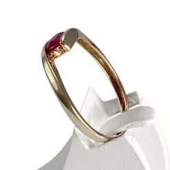 Bague d'occasion or 375 jaune rubis