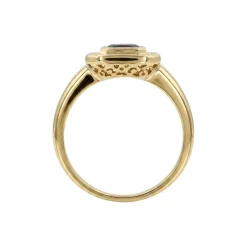 Bague d'occasion or 750 jaune rubis diamant