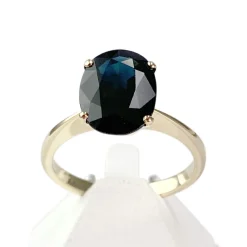 Bague d'occasion or 585 jaune saphir foncé