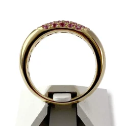 Bague d'occasion or 750 jaune saphirs roses