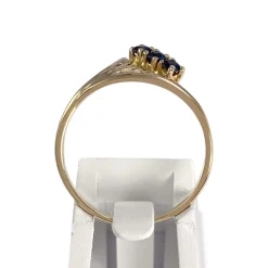 Bague d'occasion or 750 jaune saphirs