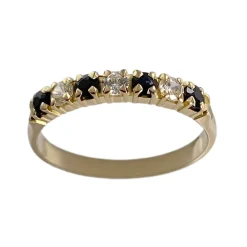 Bague d'occasion or 750 jaune saphirzirconias