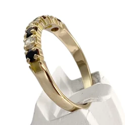 Bague d'occasion or 750 jaune saphirzirconias
