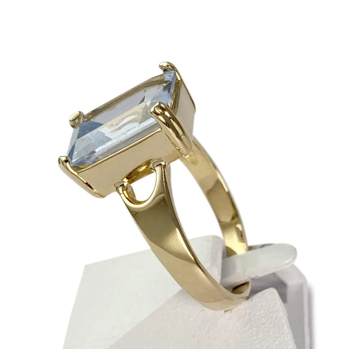 Bague d'occasion or 750 jaune spinelle