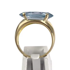 Bague d'occasion or 750 jaune spinelle synthétique