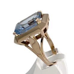 Bague d'occasion or 750 jaune spinelle synthetique