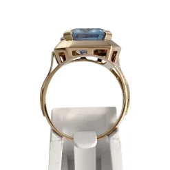 Bague d'occasion or 750 jaune spinelle synthetique