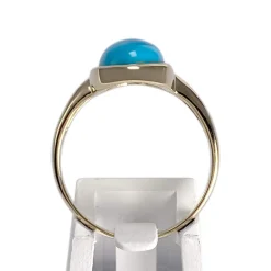 Bague d'occasion or 585 jaune turquoise