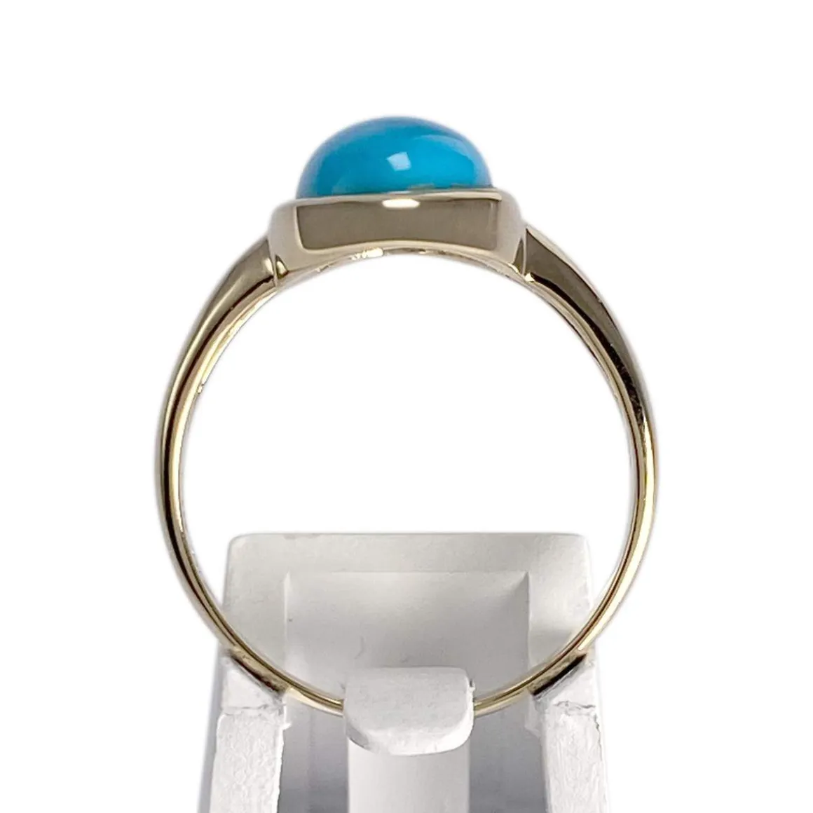 Bague d'occasion or 585 jaune turquoise