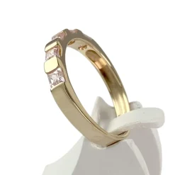Bague d'occasion or 750 jaune zirconias