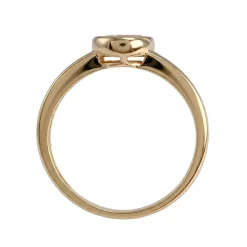 Bague d'occasion or 750 jaune zirconias