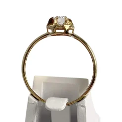 Bague d'occasion or 750 jaune zirconia