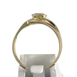 Bague d'occasion or 750 jaunezirconias saphir
