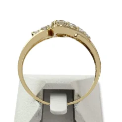 Bague d'occasion or 750 jaune zirconias