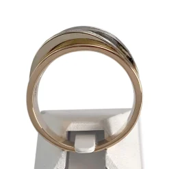 Bague d'occasion  or rose 750 et or rhodié diamants