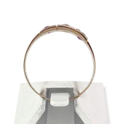 Bague d'occasion or 750 rose pierres blanches et roses
