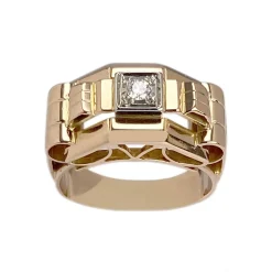 Bague d'occasion 2 ors 750  diamant
