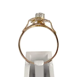 Bague d'occasion 2 ors 750 diamant