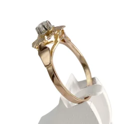 Bague d'occasion 2 ors 750 diamant