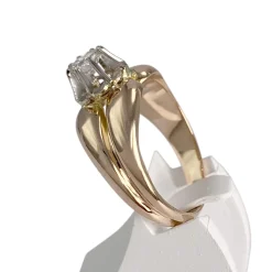 Bague d'occasion 2 ors 750 diamant