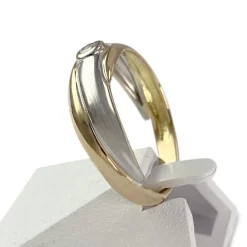 Bague d'occasion 2 ors 750 diamant