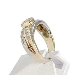 Bague d'occasion 2 ors 750 diamants