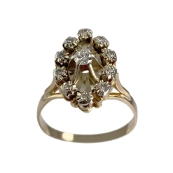 Bague d'occasion  2 ors 750  diamants