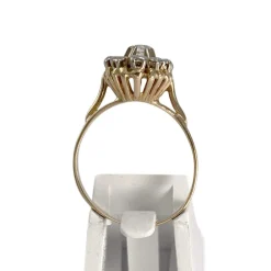Bague d'occasion  2 ors 750  diamants