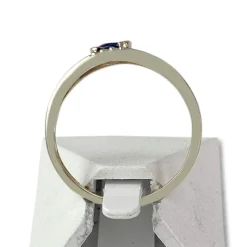 Bague d'occasion 2 ors 375 saphir diamants