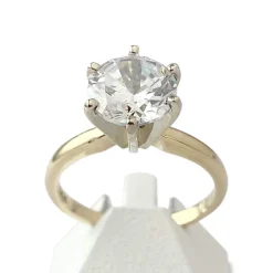 Bague d'occasion 2 ors 585 zirconia