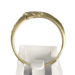 Bague d'occasion 2 ors 750 zirconias