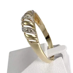 Bague d'occasion or 750 2 tons