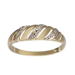 Bague d'occasion or 750 2 tons