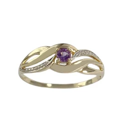 Bague d'occasion or 750 tons amethyste