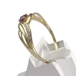 Bague d'occasion or 750 tons amethyste