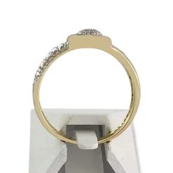 Bague d'occasion or 750 2 tons diamants